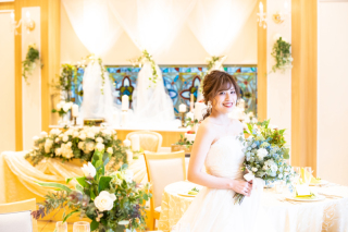 【チャペル撮影+会食】ドレスを着たまま6名会食付きプラン　150cutデータ付　全てコミコミ安心プラン　土日祝もOK
