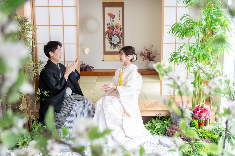 10、11月キャンペーン　【和装スタジオ１着】　白無垢or色打掛　総額￥96,800 100cutデータ付　衣装アップ料金無し