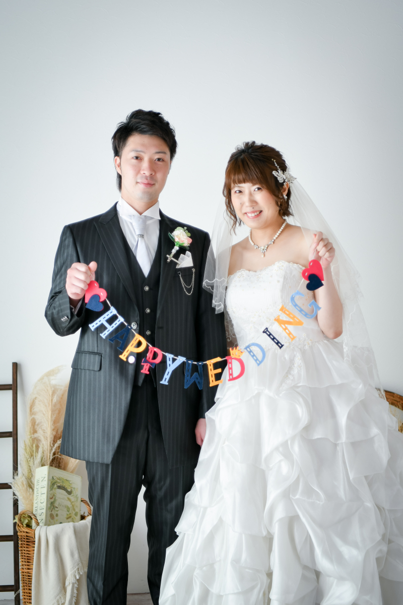 ガーランドを持って