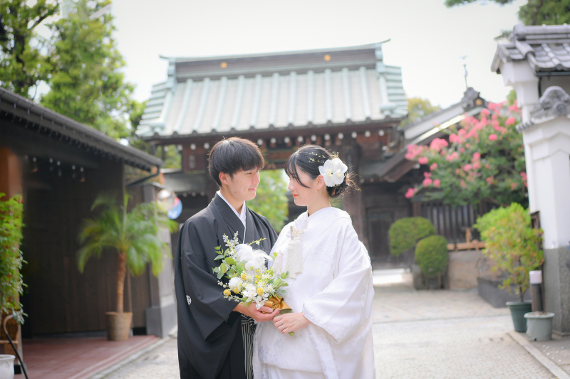 ブーケをもって