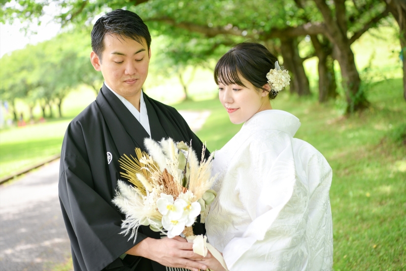 お持ち込みのブーケ…♡