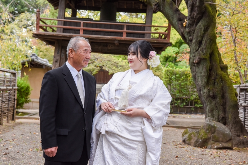 お父様と一緒に撮影…♡