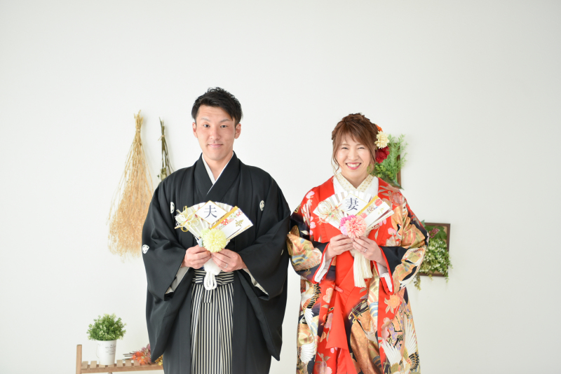 和装にお着替え スタジオ撮影