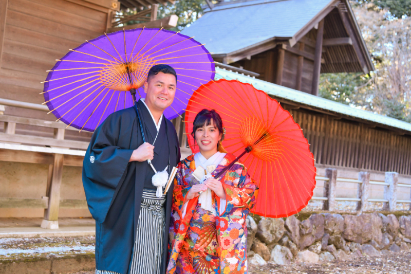 番傘などの小物でも撮影可能