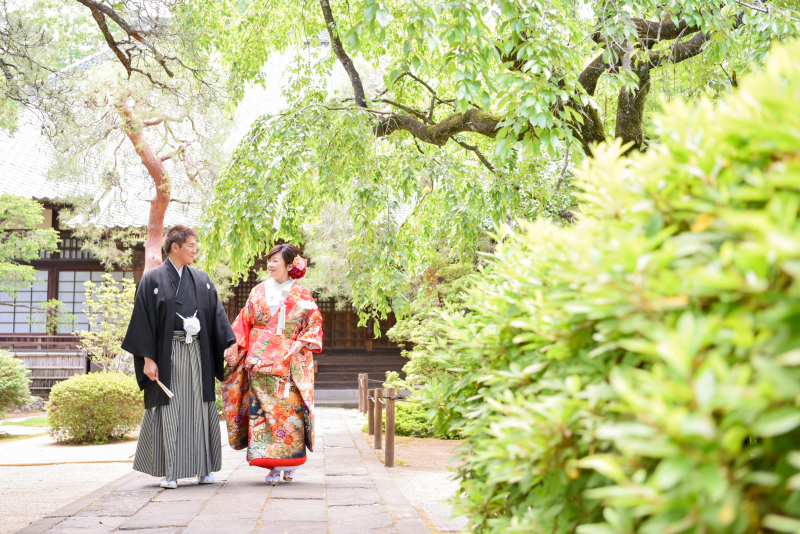 庭園を散策