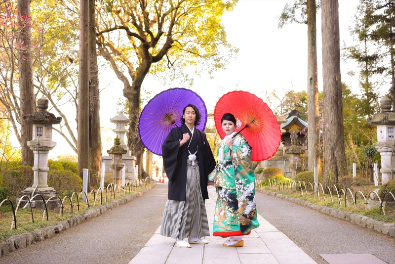 お色直しをして色打掛に…♡