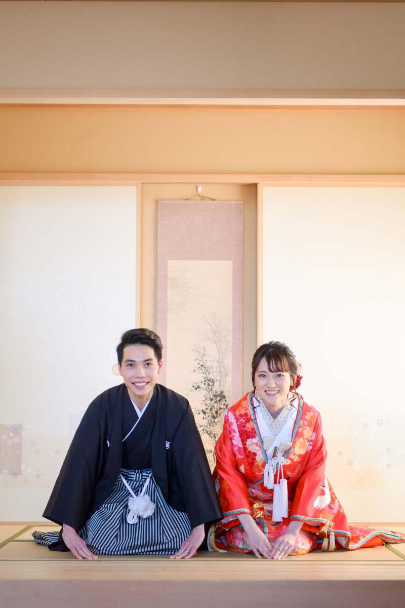 和室でご挨拶