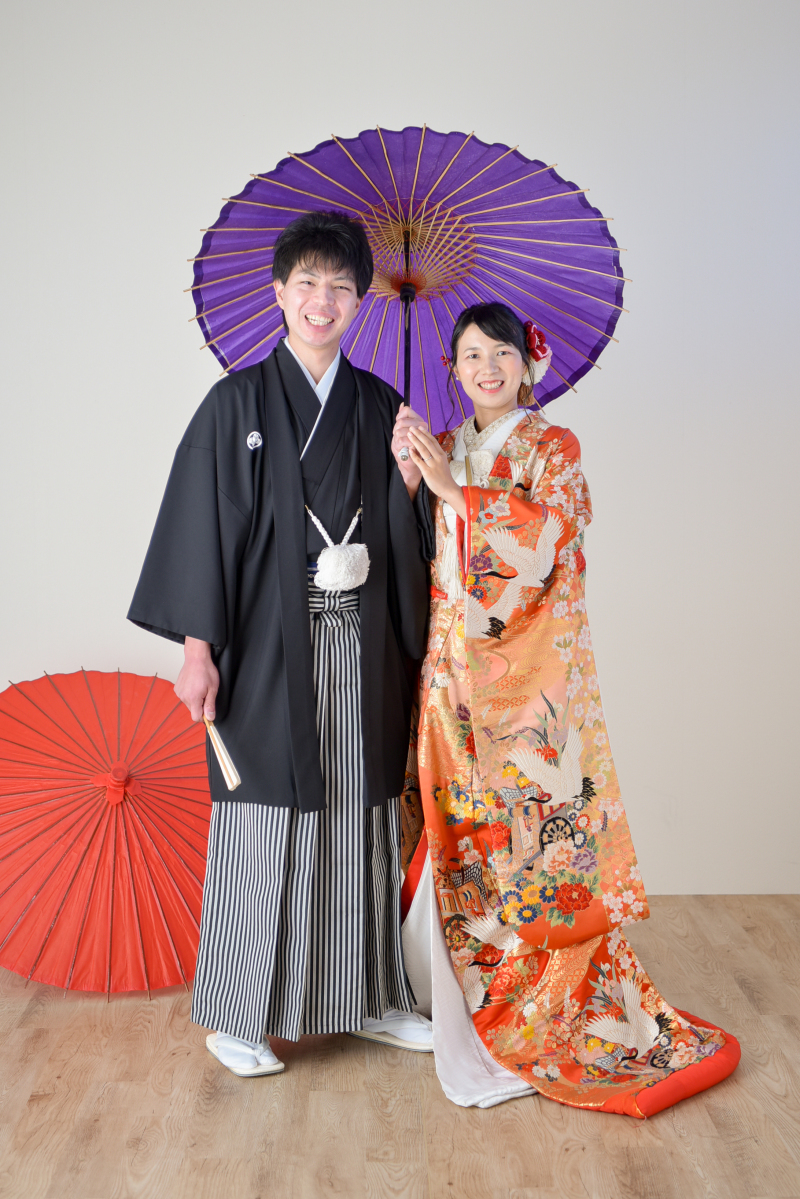 スタジオで結婚記念の撮影♪