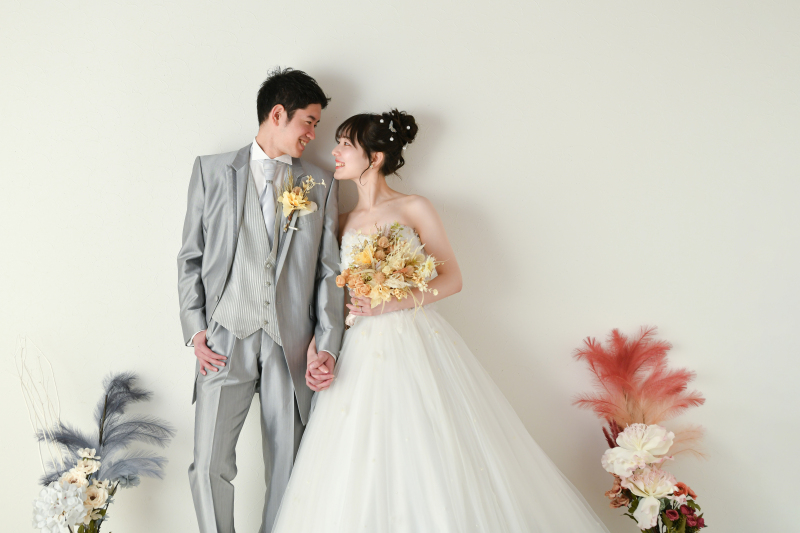 笑顔の見つめ合い