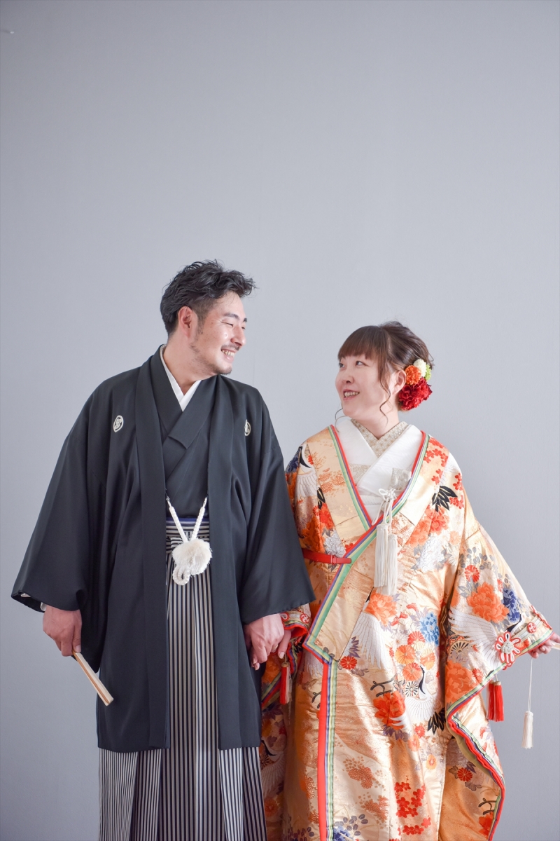和装で撮影スタート♪