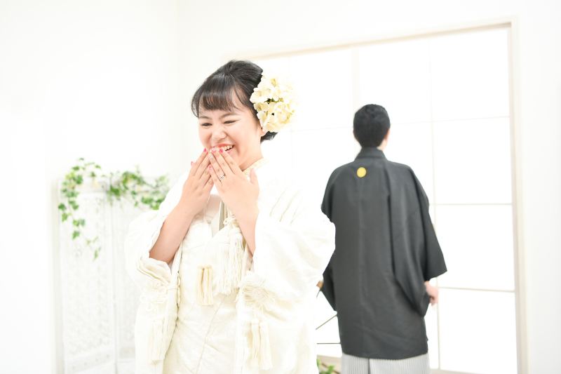 和装でファーストミート