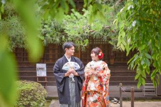 フォトスタジオミルフィーユ川越店_【寺院・庭園】和装ロケーション撮影