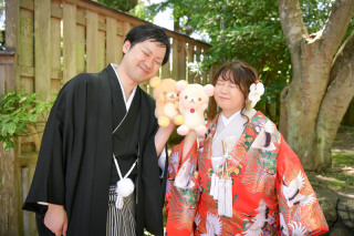 フォトスタジオミルフィーユ川越店_【神社】森林豊かで静かな境内で撮影。店舗より近くの趣ある神社