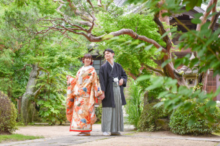 フォトスタジオミルフィーユ川越店_【寺院・庭園】和装ロケーション撮影