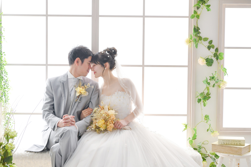 かわいいからきれいまでお2人の柔らかい雰囲気を引き出します