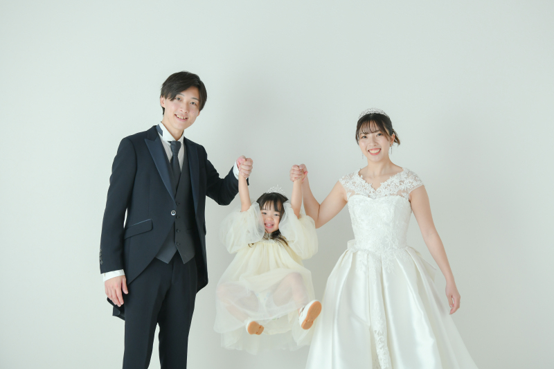 【洋装ファミリーフォトプラン】お子様衣裳レンタル付き