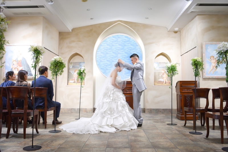 【熊谷】チャペルを使ってウエディングフォト入場から始まり結婚式をしているみたい♡音響・アルバム付き、ご列席のご参加OK♪