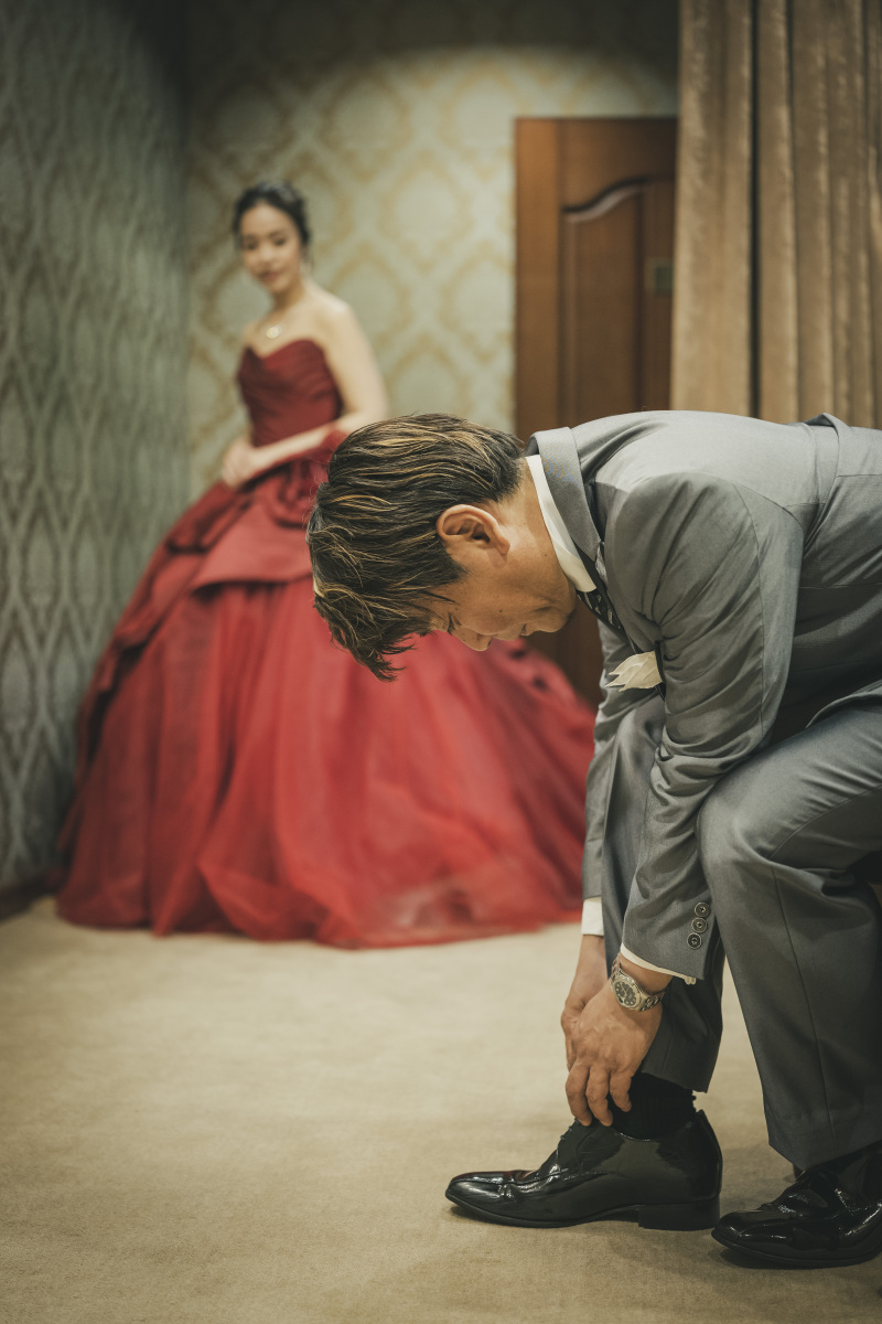 お支度シーンを再現