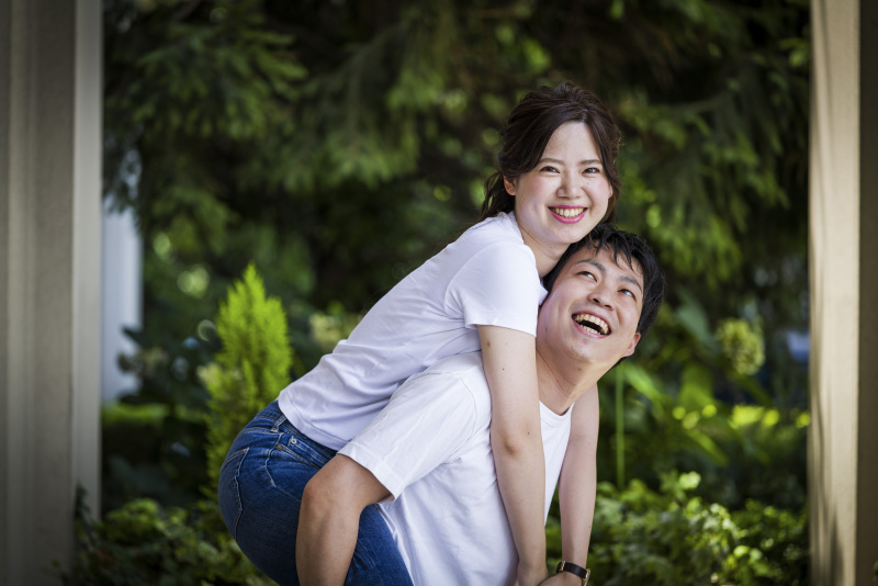 おんぶで仲良しショット♪