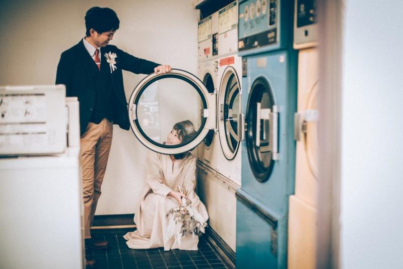 まさかのコインランドリー？！