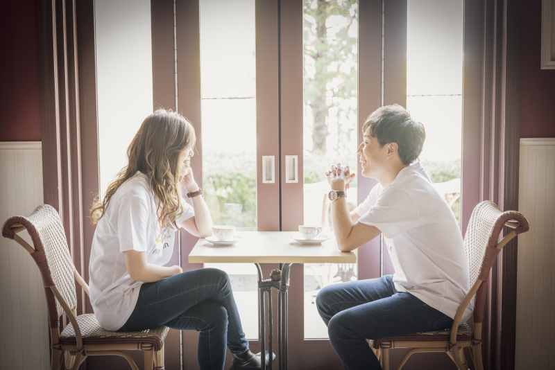 カフェでゆったりショット