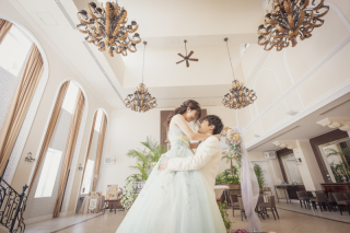 可愛いカラードレスでのお姫様気分♪