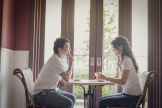 ご友人の方の手作りＴシャツでのエンゲージフォト