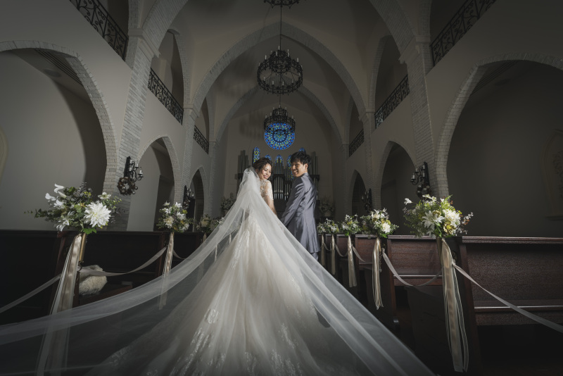 憧れのウェディングドレスで・・・