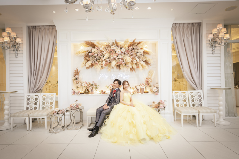 華やかなフォトスポットで