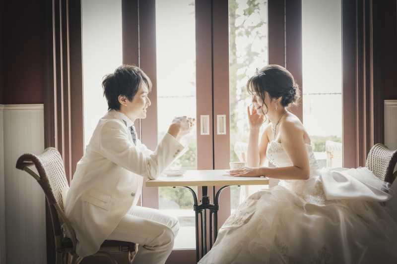 カフェでティータイム♪