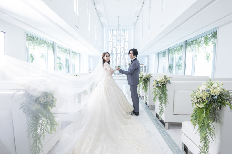 白貴重!開放感溢れるチャペルで