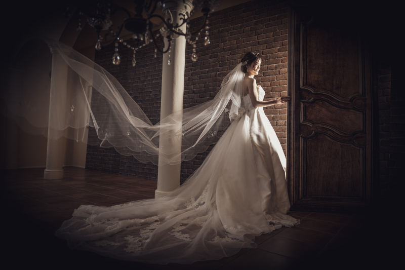 人気のレンガ前で