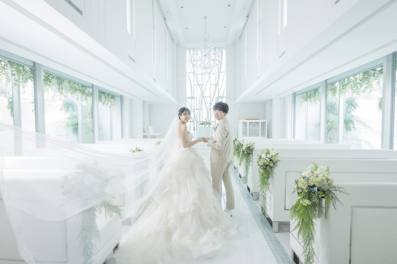 真っ白の美しいチャペルで★