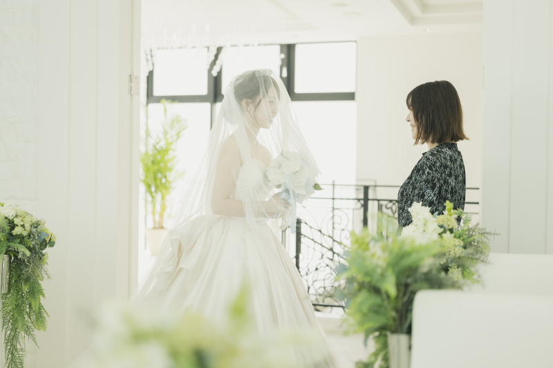 お母様からのベールダウンシーン・・・