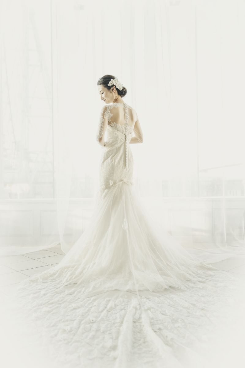 美しいマーメイドドレス