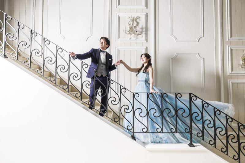 ご新郎様にエスコートしていただいて...❤