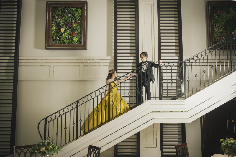 ウッド調な会場とも相性Good◎