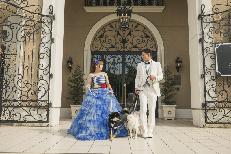 仲良くお散歩シーン