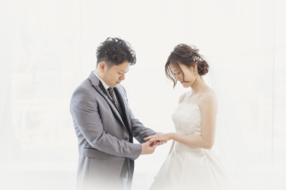 素敵な指輪交換シーン♪