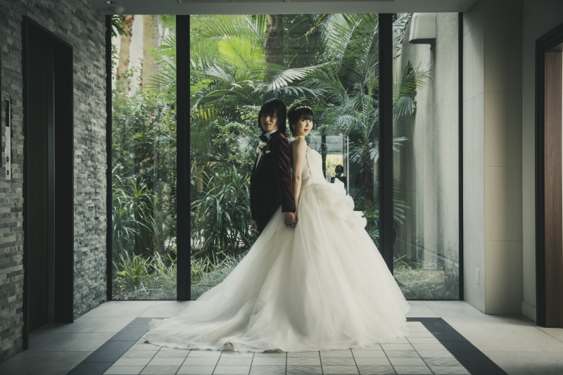 ロビーを活かした撮影スポット☆