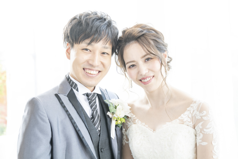 お二人仲良くアップ写真