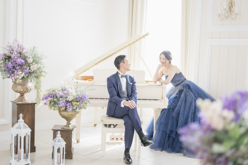 ピアノと華やかフォト