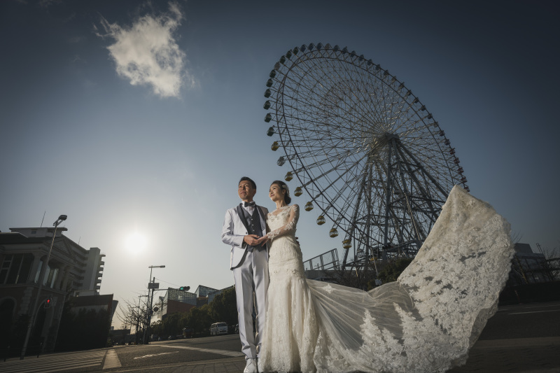 壮大な観覧車ショット