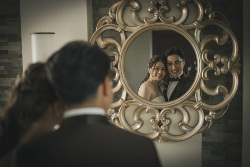 お写真映え鏡での撮影