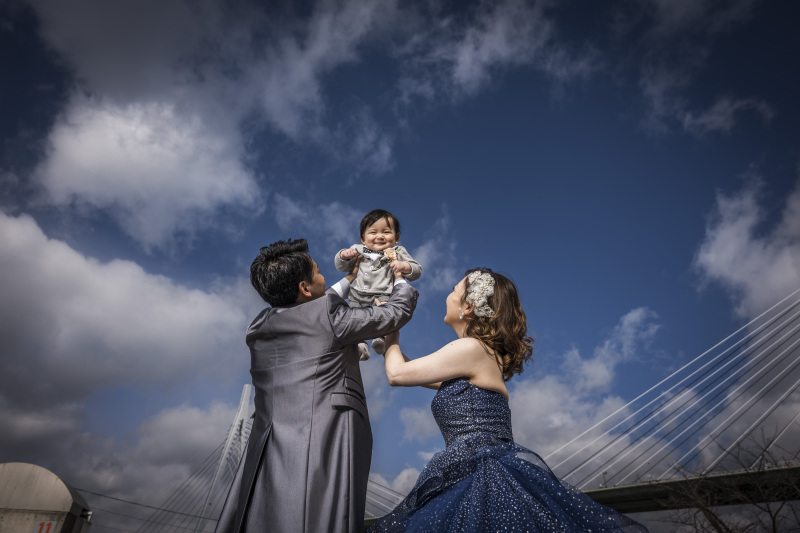 空高く青空写真!