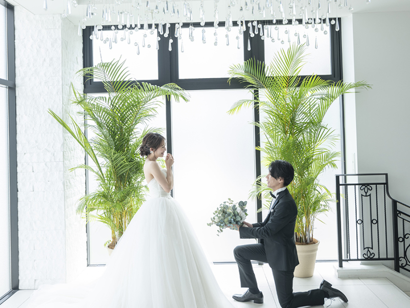 SCENE＋RESORT_【chapel】白基調×水の流れるチャペル