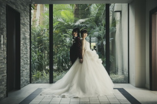 レタッチ加工を施し、より美しいアートフォトの仕上がりに。