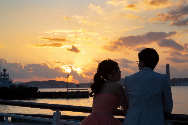 煌めく夕焼け&times;門司港レトロ