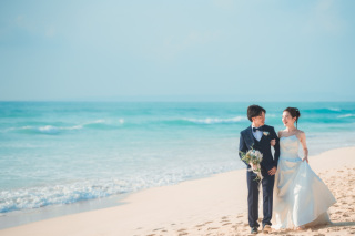 【フォトウェディングプラン＋夕景撮影】与那覇前浜ビーチ、ムスヌンビーチ