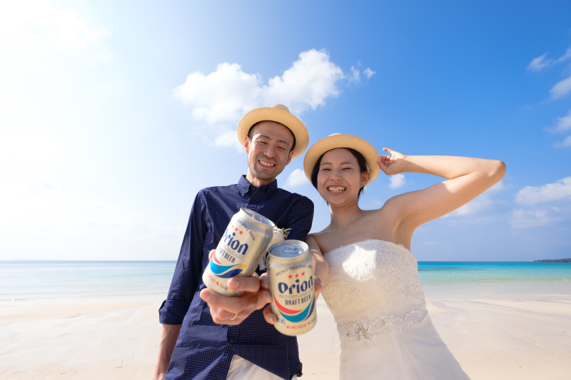 大好きなオリオンビールで乾杯っ